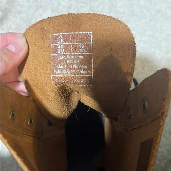 Dr. Martens Black Combat Boots with Yellow Stitching - Picture 5 of 5